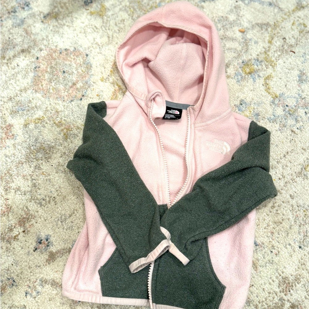 North Face Sweater Pink and Grey
